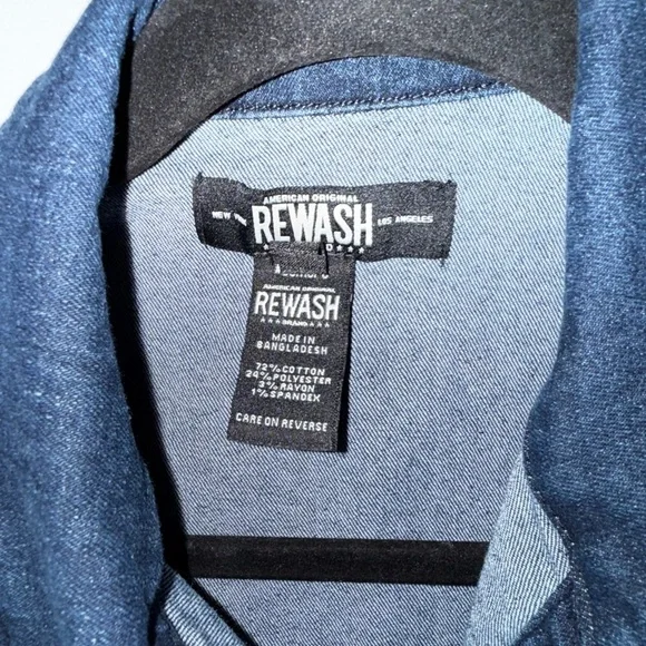Rewash Classic Blue Denim Jumpsuit - Picture 7 of 7